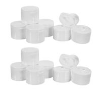 PAMINGONO 100 Pezzi Tappi Flip Top in Plastica PP Lisci da 28 MM Coperchi di Ricambio Resistenti alle Temperature per Flaconi di Lozione Shampoo e Gel Doccia Accessori per Erogazione