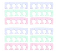 PAMINGONO 12 Pezzi Separatori in Silicone per Dita Piedi e Mani Distanziatori per Pedicure Art Divisori Traspiranti Riutilizzabili per Unghie Cura Professionale per Mani e Piedi