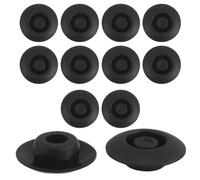 PAMINGONO 12 Pezzi Tappi di Gomma Pieno per Foro Auto 10Mm Tappi Antipolvere in Gomma per Portiere e Minigonne Laterali Protezione e Sigillante per Accessori Auto