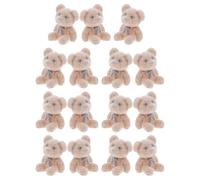 PAMINGONO 15 Pezzi Piccoli Orsetti in Plastica Struttura Resistente, Decorazioni Mini Carine per Bomboniere e Accessori Fai da Te per Feste di Compleanno e Shower