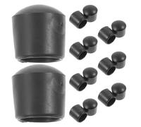 PAMINGONO 16 Pezzi Tappi Terminali Nero in Pvc per Aste Calcio Balilla Standard, Design , Facili da Usare, per Aste Diametro 16mm in Macchine da Calcio Balilla