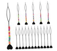 PAMINGONO 18pezzi Strumenti Acconciatura Per e Code Cavallo Kit Facile Usare Per Ragazza e Donne Bead Hair Pull-through Maker Con e Accessori