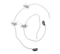 PAMINGONO 1set Accessori Per Con Farfalle e Perle Decorazioni Per Lunga Treccia Per Matrimoni e Occasioni Speciali