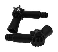 PAMINGONO 2 pezzi Adattatore Angolare Girevole per Asta con Testa Filettata Americana Connettore per Prolunga Scopa e Accessori Pulizia per Spolverare Esterni e Pulizie Lunga Portata