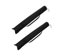 PAMINGONO 2 Pezzi Borsa Porta Bastoncini da Trekking Oxford Nero Coulisse per Escursionismo Montagna