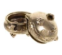 PAMINGONO 2 Pezzi Porta Incenso in Vintage Bruciatore Aromaterapia Retro Tre Piedi con Doppi Manici Supporto Decorativo per Casa Ufficio Camera da Letto e Studio