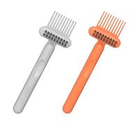 PAMINGONO 2 pezzi Strumento Pulizia Spazzola Capelli Compatto per Pettini e Spazzole Cuscinate Rimozione Completa Dei Capelli Portatile e Facile da Usare per Pulizia Veloce e