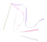 PAMINGONO 20 Pezzi Bacchette Magiche con Nastro Rosa e Campanellino per Matrimonio Stile Europeo, Accessori Festa Decorativi e Bomboniere per Cerimonie Nuziali