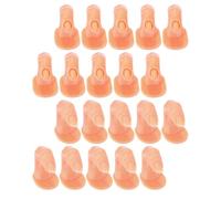 PAMINGONO 20 Pezzi Dita Finte per Pratica Manicure Dito Finto Riutilizzabile, Modelli di Dita di Addestramento per Nail Art Professionale, Accessorio Leggero per Esercizi di Bellezza Unghie