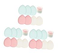 PAMINGONO 21 Pezzi Soffio Della Punta Delle Dita Sbuffi Di Dita Per Il Trucco Bignè Di Bellezza Per Il Viso Piumini Da Cipria a Forma Di Goccia Polvere Per Le Dita Poliuretano Idrofilo