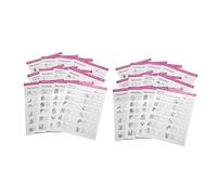 PAMINGONO 24fogli Pratica Per Nail Art Strumenti Didattici Per Formazione Manicure Per Esercizi Incisione e Pittura Adatti Principianti e