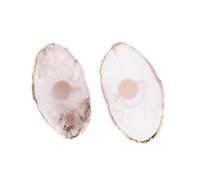 PAMINGONO 2pcs Nail Ring Color Palettes Made Manicure Anello A Forma Di Vassoio