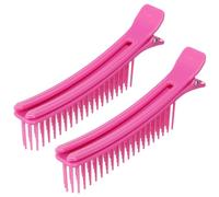 PAMINGONO 2pezzi Multi-function Hairdressing Clips Large Salon Clips for Sectioning Styling Versatile Hair Layering for Home