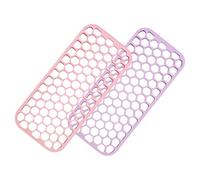 PAMINGONO 2pezzi Tappetino Silicone Resistente Per Strumenti Da Parrucchiere Antiscivolo e Termoresistente Per Piastra e Arricciacapelli e Compatto e Pratico