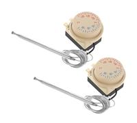 PAMINGONO 2pezzi Termostato Controllo Temperatura Frigorifero Pz Interruttore Meccanico Regolabile Quadrante Gradi Congelatore Mobiletto Refrigerante Termometro Termostato Frigo