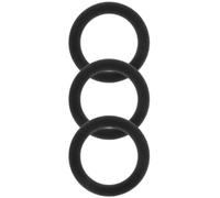 PAMINGONO 3 Pezzi Cinghia Puleggia Idler 15mm per Macchina Registrazione Cassette, Anello Gomma per Lettore CD Portatile, Ricambio Stabile e Resistente per Registratori Audio