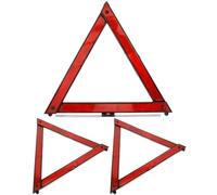 PAMINGONO 3 pezzi Triangolo di Sicurezza Riflettente Segnale Stradale Compatto e Durevole per Emergenze Notturne e Condizioni Meteo Avverse Adatto per Auto e Parcheggio