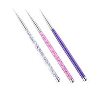 PAMINGONO 3 Pz spazzolino per le unghie pennello per nail art smalto professionale pennelli unghie professionali pennelli nail art professionali pennello per unghie penna per unghie Colorful