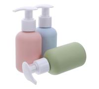 PAMINGONO 3pezzi Flaconi da Viaggio Pompa Ricaricabile Contenitori Vuoti per Shampoo Balsamo e Sapone Liquido Dispenser per Articoli da Toeletta e Bagnoschiuma