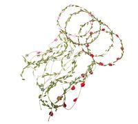 PAMINGONO 4 Pz ghirlanda di rose accessori sposa party sposa accessori Mazzo Cerchietti di fiori Nozze copricapo di ghirlanda finta copricapo di ghirlande i fiori sono di carta Colorful