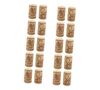 PAMINGONO 40 pezzi Tappi Sughero per Bottiglie di Vino Tappi Imbottigliamento Riutilizzabili per Bar e Feste Chiusura Ermetica Facile da Inserire e Rimuovere