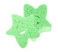 PAMINGONO 4pezzi Spugna Da Bagno e Doccia Forma Di Stella Spugna Esfoliante Per Corpo Crea Schiuma Ricca Per Pulizia Design Leggero e Portatile Per Viaggi Idea Regalo Pratica Per Famiglia e