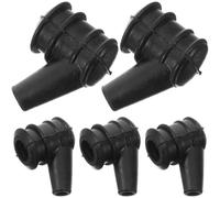 PAMINGONO 5 Pezzi Cappuccio per Candela per Motosega e Rasaerba, Accessorio in Plastica Nero Compatibile Vari Modelli, Previene Perdite di Olio