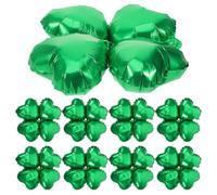 PAMINGONO 50 Palloncini in Foglio di Alluminio a Forma di Verde, Riutilizzabili e Sicuri per Feste, Compleanni e Decorazioni Fotografiche