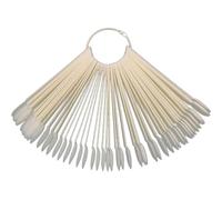 PAMINGONO 50 pezzi Bastoncini per Unghie Naturali Espositore Pratica Nail Art Accessori per Manicure Kit Decorazione Smalto Gel