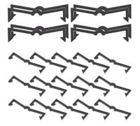 PAMINGONO 50 Pezzi Clip di Bloccaggio in Plastica per Ganci Pannelli Forati Accessori di Sicurezza per Pannello Fissaggio Rapido senza Utensili per Uso Industriale e Domestico