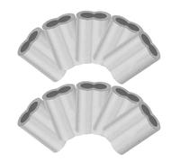 PAMINGONO 50 pezzi Manicotti in Alluminio per Crimpatura Doppia da Manicotti Resistenti per Funi Metalliche e Cavi Fissaggio Sicuro per Corde Esterni e Uso Industriale