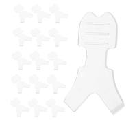PAMINGONO 50pezzi Strumento Per Sollevamento Ciglia Silicone Trasparente Brush Perm Y-shaped Per Extension e Laminazione Ciglia Accessorio Sicuro e Versatile Per Make-up e Bellezza