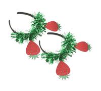 PAMINGONO 6 Pz fascia alla fragola cerchio per molleggiato fascia per feste vestito di fragole copricapo da festa Cerchietto alla moda adorabile copricapo fascia decorativa Saluto