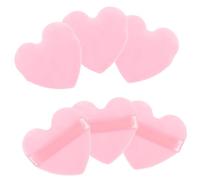 PAMINGONO 6 Pz Soffio D'amore Spugne Per Il Trucco Pennello Per Fard Spugne Per Trucco Mini Puff Arrossire Liquido Frustata Fare Sbuffi Glitter Pennelli Per Il Trucco Kit Rosa Flanella