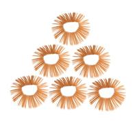PAMINGONO 6pezzi Parrucche Per Sintetica Estensioni Per Doll Making Parrucche Dritte Accessori Per Decorare e Ristrutturare