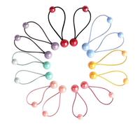 PAMINGONO 7paia Fasce Per Elastiche Colorate Con Palline Per Accessori Per Per Acconciature Alla Moda e Speciali