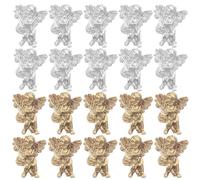 PAMINGONO 80pezzi Decorazioni per Unghie in Resina a Forma di Angelo, Accessori Chic e Adorabili per Manicure Multiuso, per Decorazioni Unghie e Creazioni Artigianali