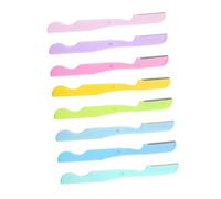 PAMINGONO 8pezzi Lamette Per Sopracciglia Pieghevoli Rasoio Portatile Per Depilazione Femminile Strumenti Di Bellezza Per Del Viso Compatto e Leggero