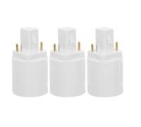 PAMINGONO Adattatore da 3 in Illuminazione Pezzi per Versatile, Confezione E14 E27 Convertitore di Base Pbt, Facile Installazione, Compatibilità Lampada della Lampadina Ufficio