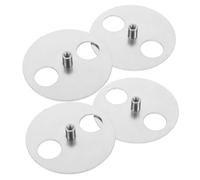 PAMINGONO Base delle Chiavi di Carica in Metallo per Carillon, Disco Avvolgitore Circolare 55x10mm, Set 4 Pezzi per Sostituzione e Riparazione Meccanismo Box Musicale Fai da Te