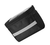 PAMINGONO Borsa da Manubrio per Bici Tasca Porta Telefono Touch Riflettente per Ciclismo Notturno Resistente per Mountain Bike e Sport All’Aperto Organizer per Chiavi e Attrezzi