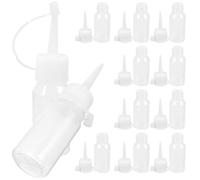 PAMINGONO Bottiglia Applicatore per Tintura Chioma 30Ml Bocca Stretta, in PE Bianco, Set da 12Pezzi per Colorazione Precisa e Riduzione degli Sprechi