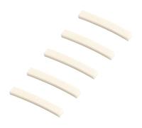 PAMINGONO Capotasti in Osso per Chitarra Elettrica, Set da 5 Pezzi Base Curva 4x0,63x0,34 Cm, Accessori per Chitarra Vintage, Riduzione Rumore e Miglioramento Sustain, Regalo per