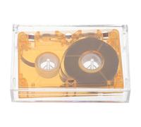 PAMINGONO Cassette Audio Vuote Registrabili 40-60 Minuti, Cassetta Vocale in Plastica Arancione Compatibile Mini Registratore a Nastro, Nastri per Interviste e Messaggi Vocali, Supporto