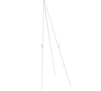 PAMINGONO Cavalletto Pieghevole in Metallo Bianco Supporto da Terra per Esposizione Quadri e Pittura Treppiede Leggero e Resistente per Artisti e Aula Creativa