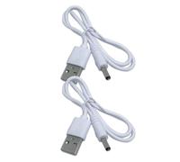 PAMINGONO Cavo di Alimentazione USB a Dc 3,5X1,35 MM Doppio Set per Ricarica di Dispositivi come Lampade da Tavolo e Tablet, per Uso Quotidiano