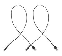 PAMINGONO Cavo di Ricarica 2 per Rasoio Connettore a Forma di in Gomma e Rame, Resistente al Calore, Compatibile Shaver e Trimmer