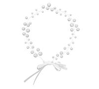PAMINGONO Cerchietto Perle per Sposa Accessori per Capelli da Sposa Copricapo per Matrimonio Tralcio per Capelli da Donna