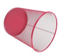 PAMINGONO Cestino per Rifiuti in Metallo a Rete senza Coperchio Piccolo Cestino della Spazzatura per Ufficio e Camera da Letto Contenitore Leggero e Compatto per Bagno e Casa Design