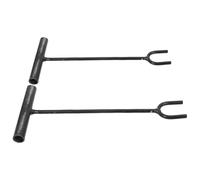 PAMINGONO Chiave per Rubinetto di Arresto in Acciaio 2 Pezzi da 30 CM Impugnatura Ergonomica Utensile per Chiusura Valvola Acqua Multifunzionale per Interventi Idraulici e Emergenze